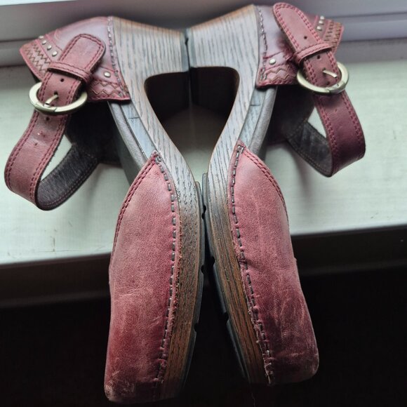 Dansko 39 Brown Mary Jane low Heel Studded Casual Dress Shoes - Picture 4 of 8